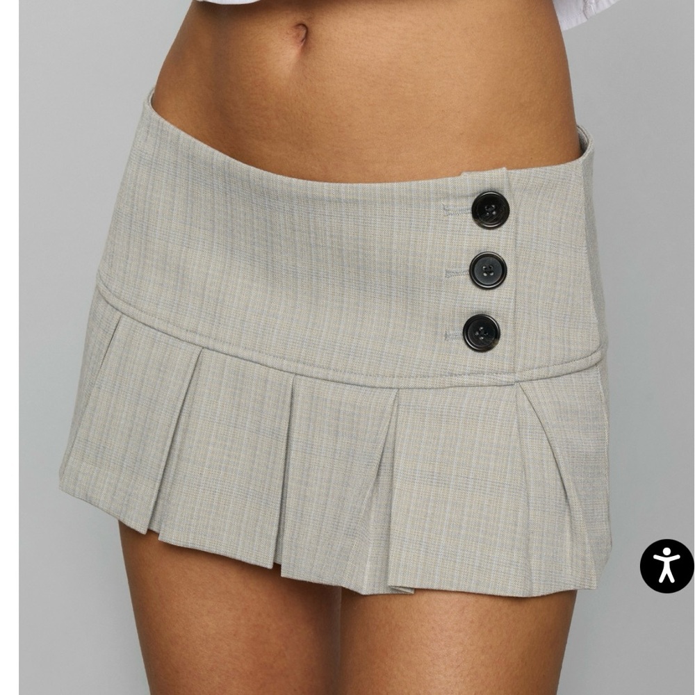 Danielle Guizio pleated micro mini skirt